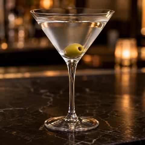Illustration of a Extra Dry Martini